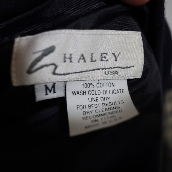 Haley Vintage Short & Jacket Set Gingham Plaid Cotton Medium - Picture 7 of 16